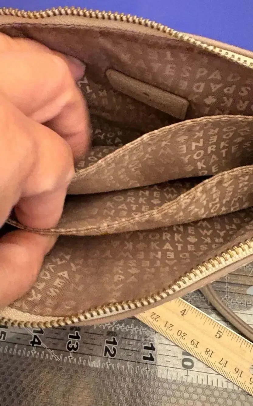 Kate Spade Bailey Textured Pebbled Leather Crossbody Bag in Buttermilk